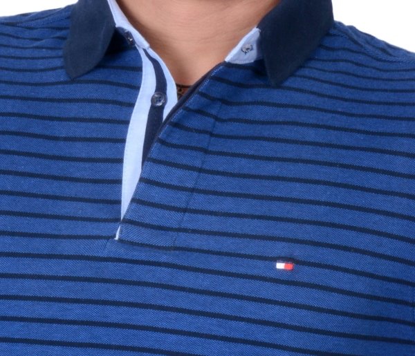 POLO YAKA -REGULAR/SLİM FİT SAKS MAVİ