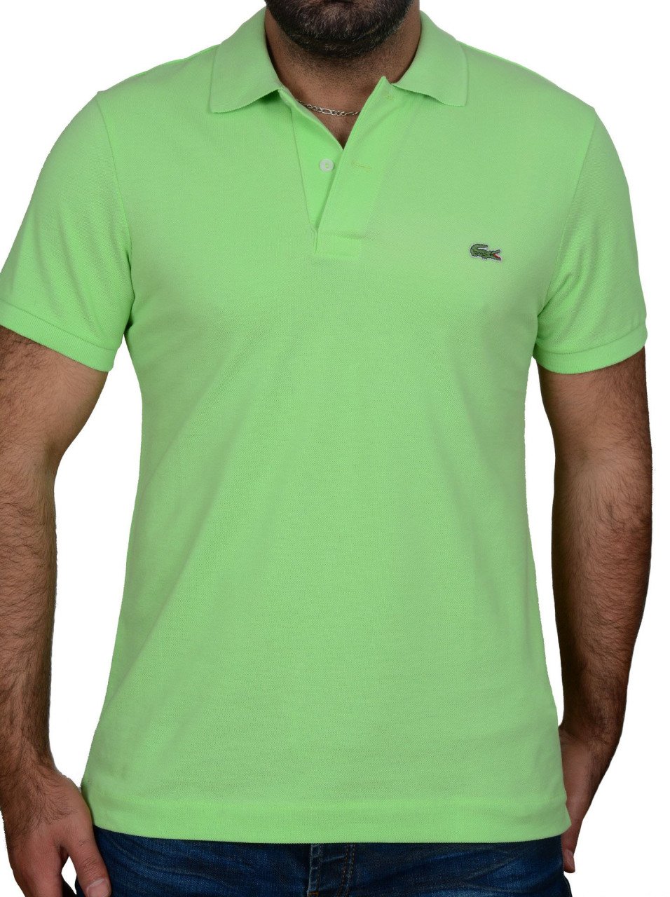 POLO YAKA -REGULAR/SLİM FİT - FISTIK YEŞİLİ