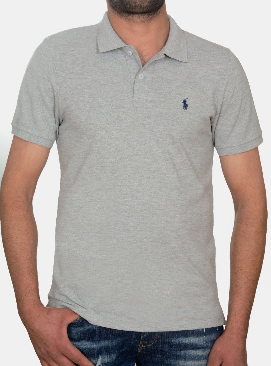 POLO YAKA -REGULAR/SLİM FİT - GRİ