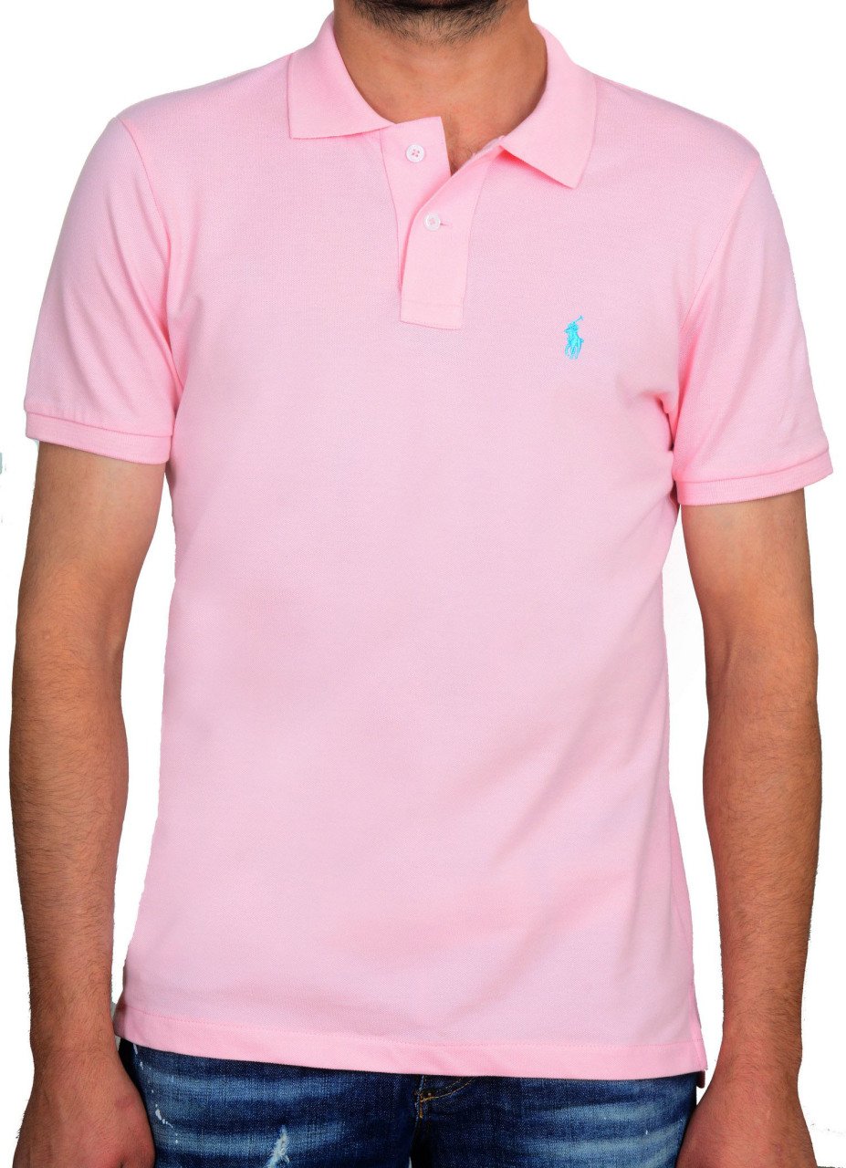 POLO YAKA -REGULAR/SLİM FİT - PEMBE