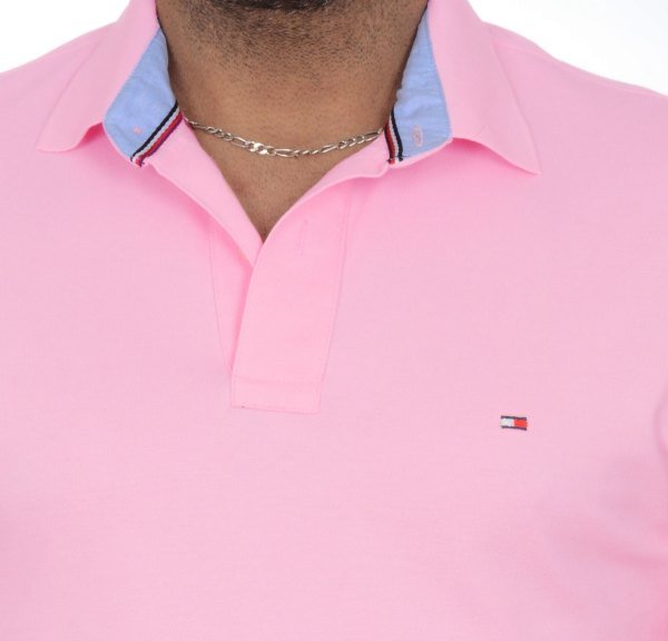 POLO YAKA -REGULAR/SLİM FİT - PEMBE