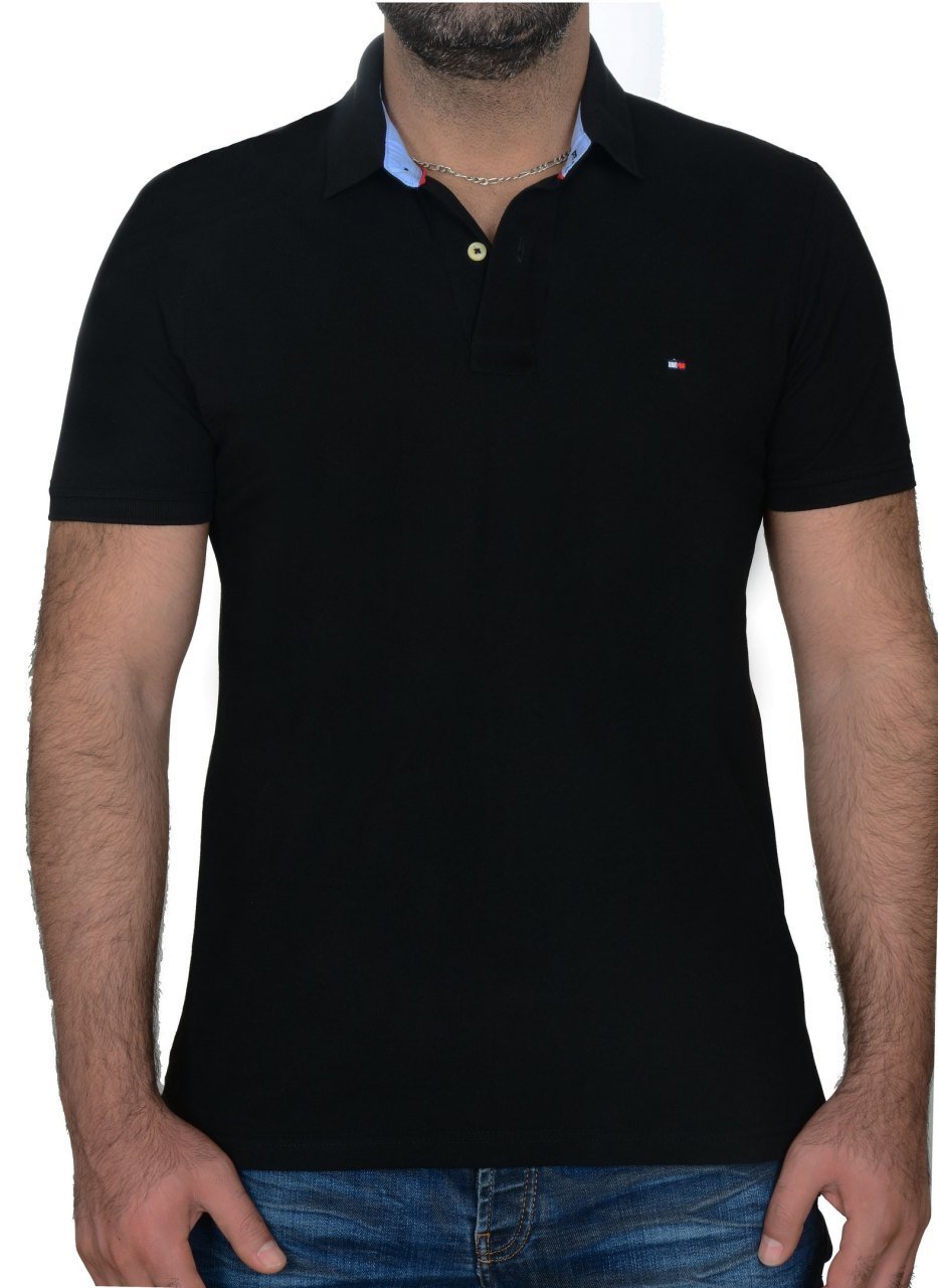 POLO YAKA -REGULAR/SLİM FİT - SİYAH