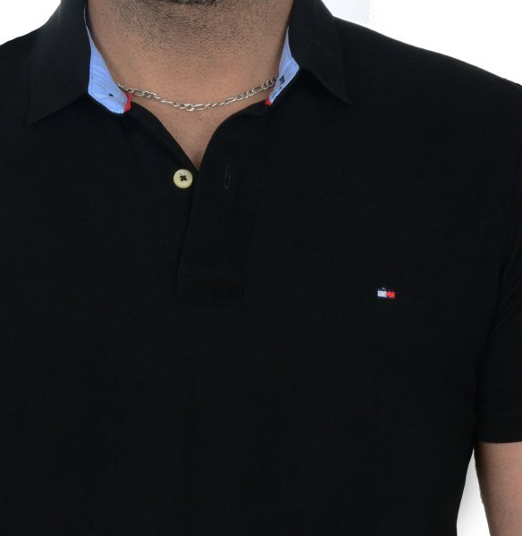 POLO YAKA -REGULAR/SLİM FİT - SİYAH