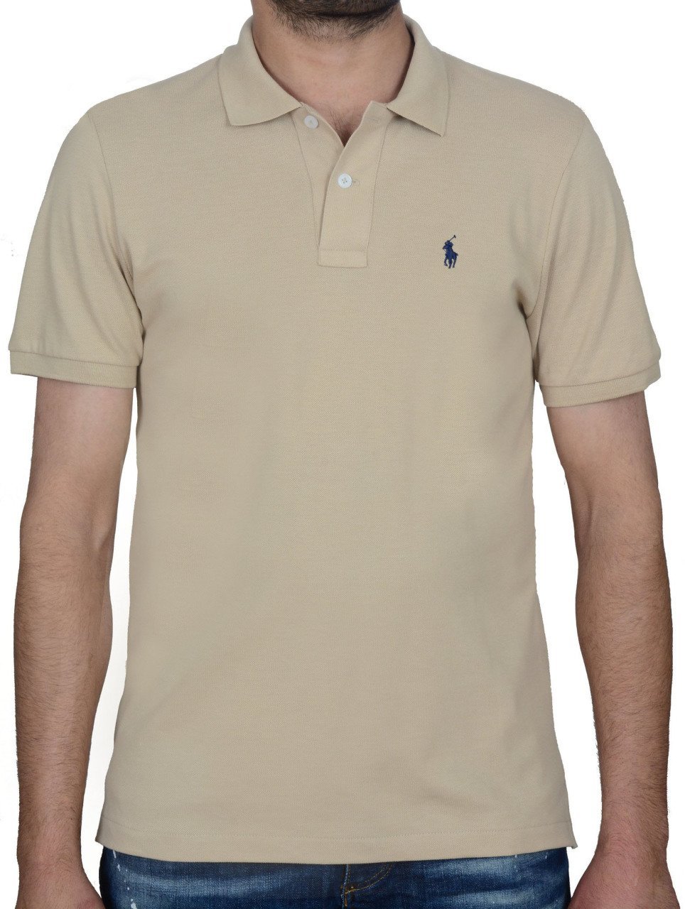 POLO YAKA -REGULAR/SLİM FİT - BEJ