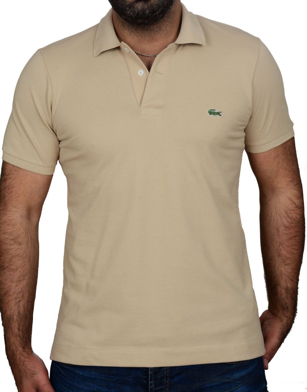 POLO YAKA -REGULAR/SLİM FİT - BEJ