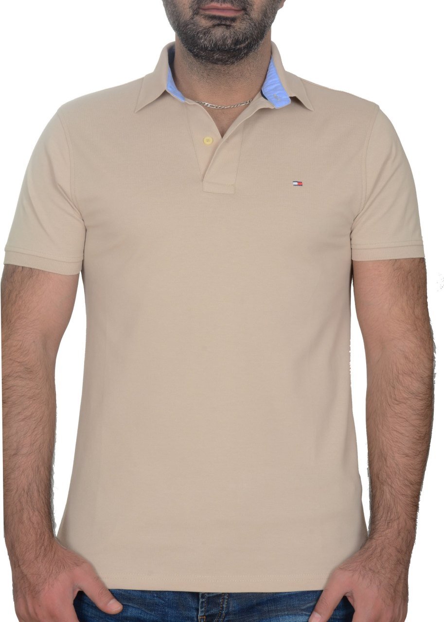 POLO YAKA -REGULAR/SLİM FİT - BEJ