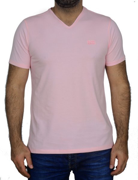 V YAKA -REGULAR/SLİMFİT - PEMBE