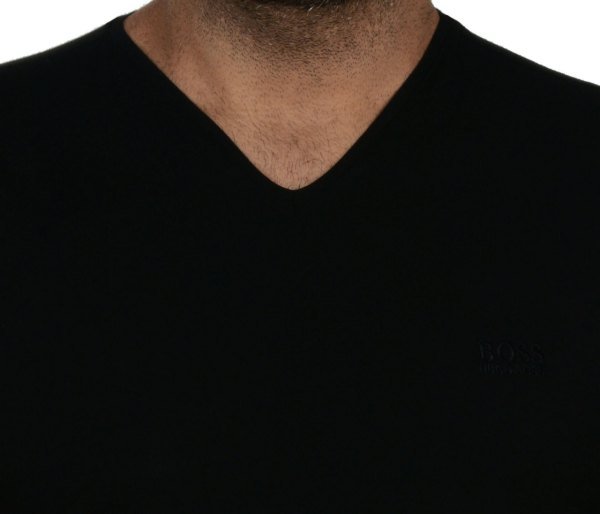 V YAKA -REGULAR/SLİMFİT - SİYAH