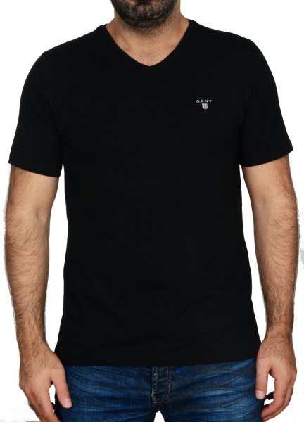 V YAKA -REGULAR/SLİM FİT - SİYAH