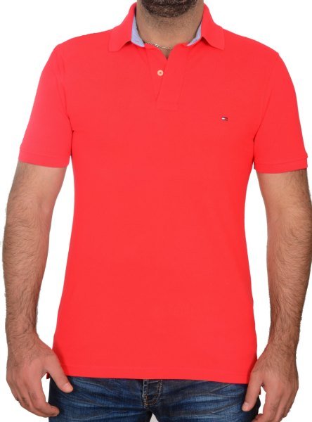 POLO YAKA -REGULAR/SLİM FİT - NAR ÇİÇEĞİ