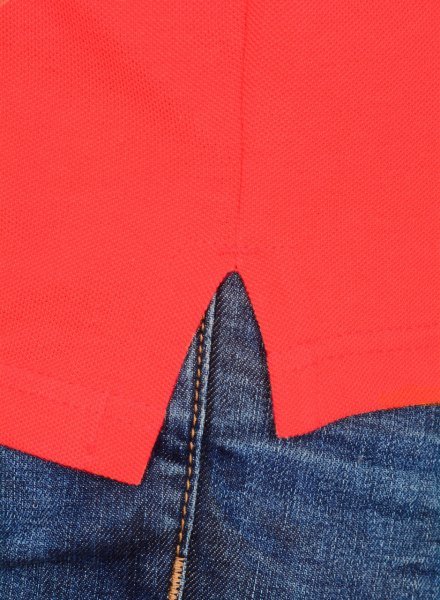 POLO YAKA -REGULAR/SLİM FİT - NAR ÇİÇEĞİ