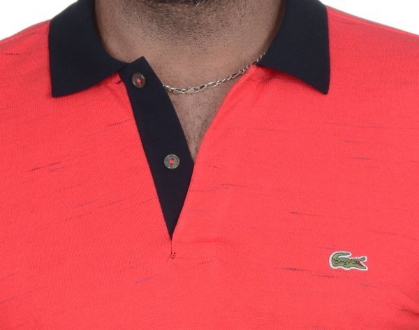 POLO YAKA - SLIM FIT - NAR ÇİÇEĞİ