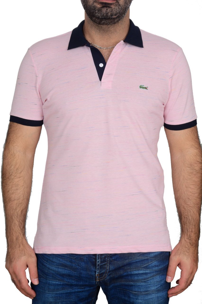 POLO YAKA - SLIM FIT - PEMBE