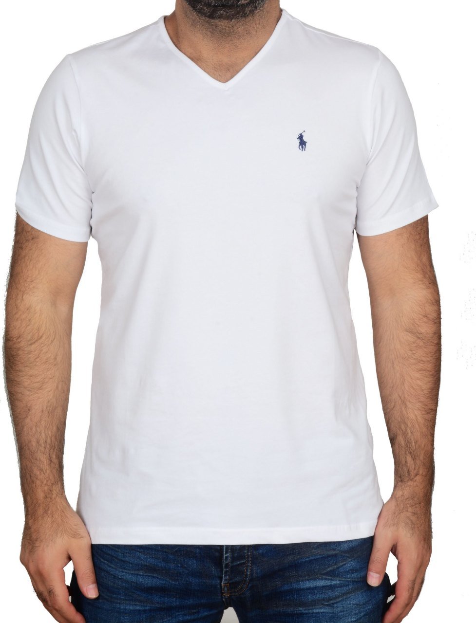 V YAKA -REGULAR/SLİM FİT - BEYAZ