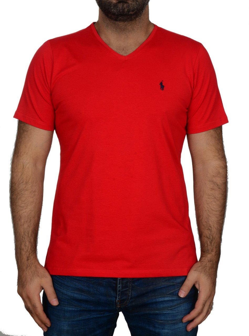 V YAKA -REGULAR/SLİM FİT - NAR ÇİÇEĞİ