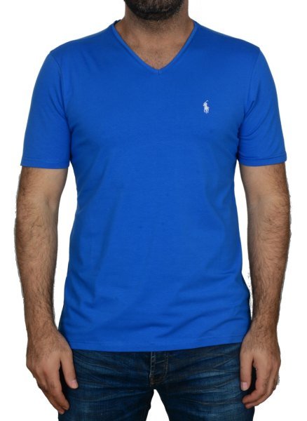 V YAKA -REGULAR/SLİM FİT - PARLAMENT MAVİ