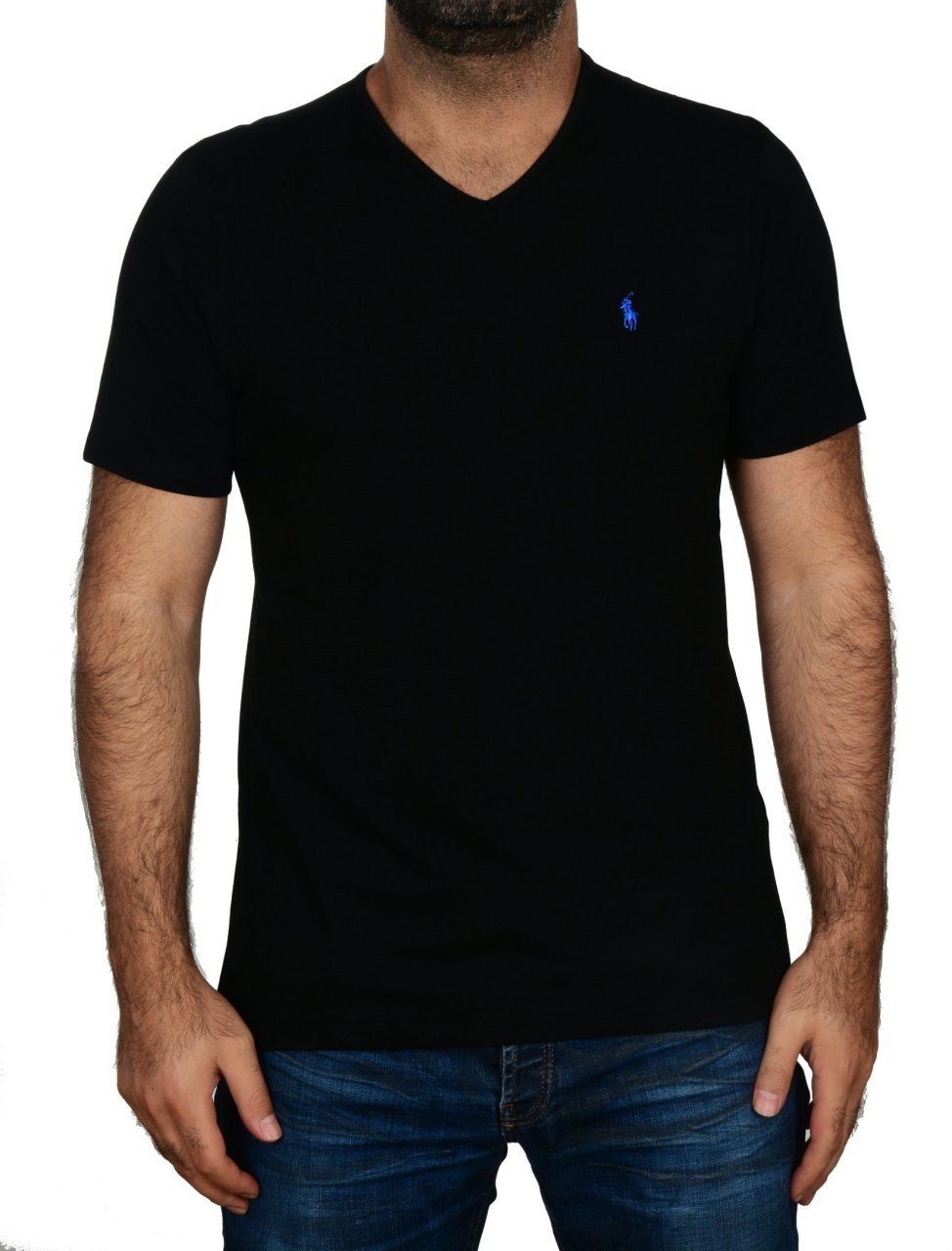 V YAKA -REGULAR/SLİM FİT - SİYAH