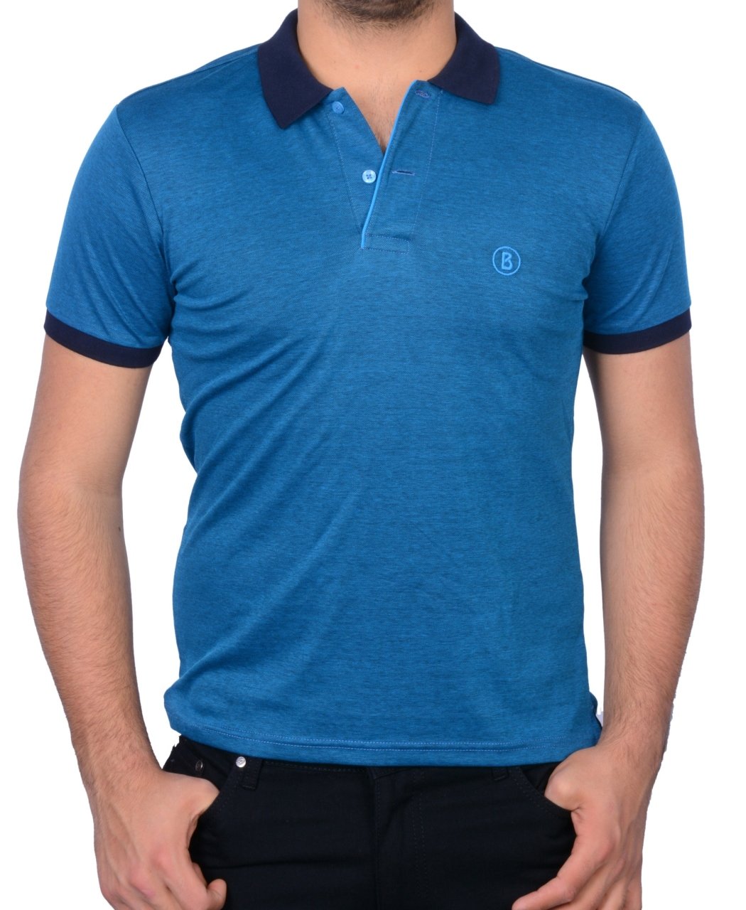 POLO YAKA - SLIM FIT - TURKUAZ