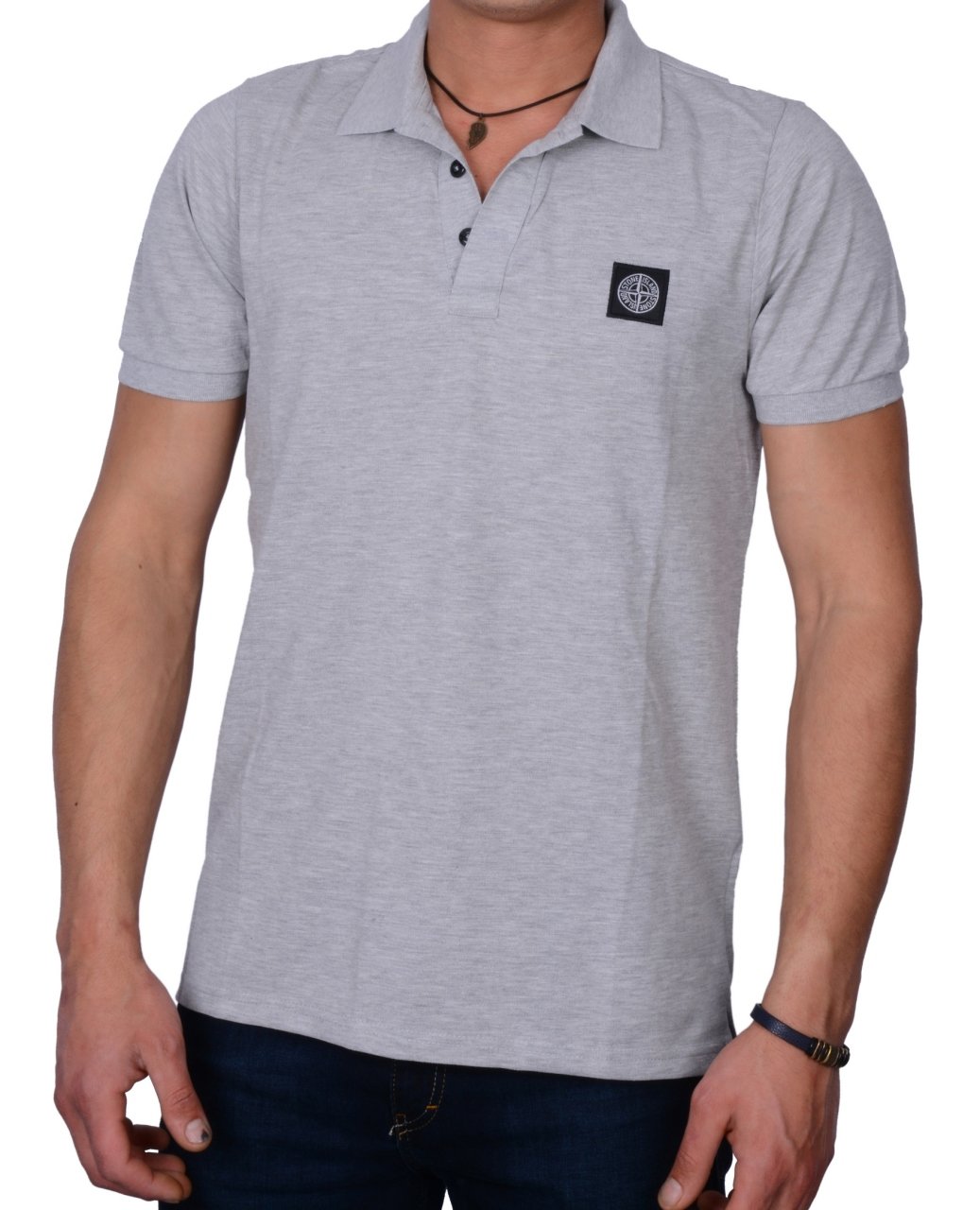 POLO YAKA -REGULAR/SLİM FİT GRİ