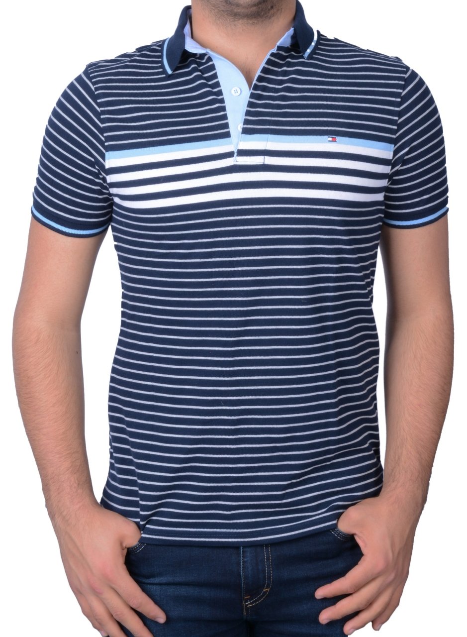 POLO YAKA -REGULAR/SLİM FİT BEYAZ/LACİVERT