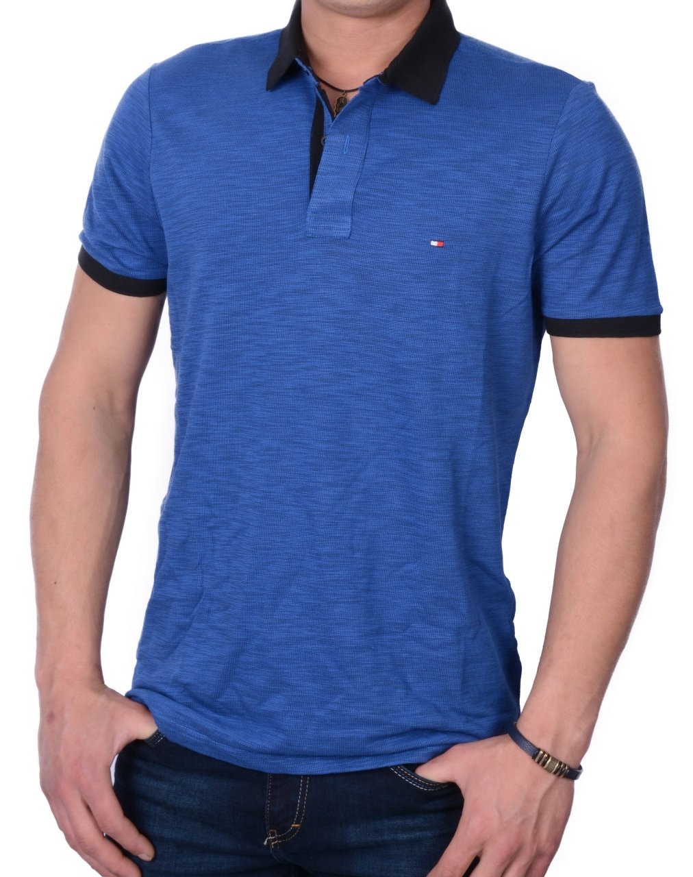 POLO YAKA -REGULAR/SLİM FİT SAKS MAVİ