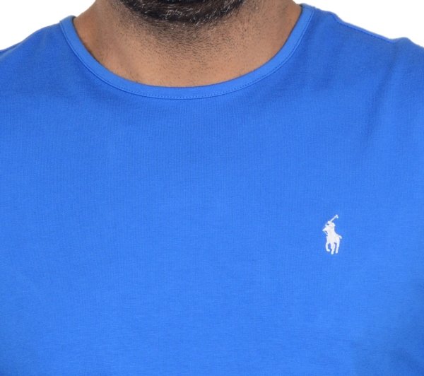 SIFIR YAKA-RAGULAR/SLİM FİT SAKS MAVİ