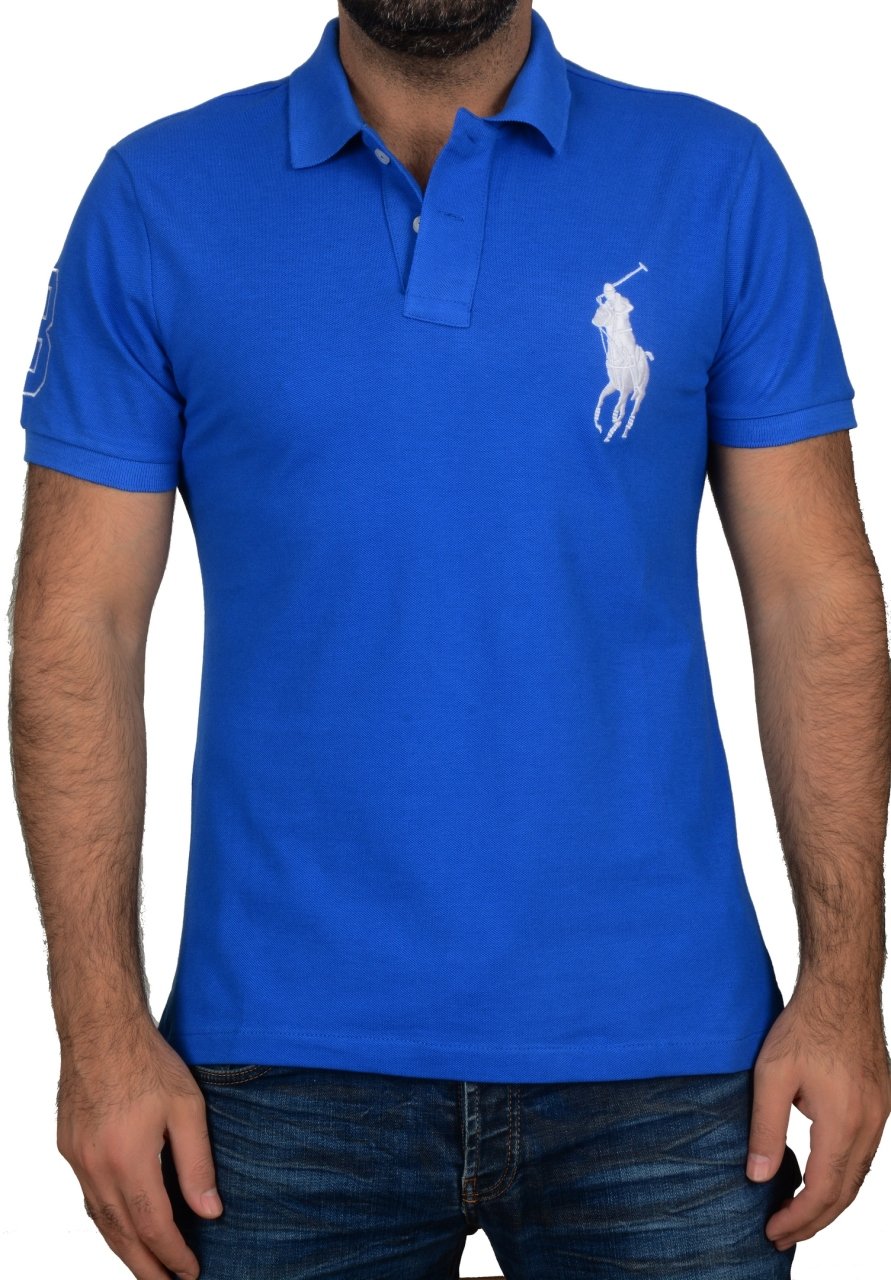 POLO YAKA-REGULAR/SLİM FİT SAKS MAVİ