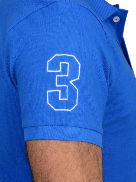 POLO YAKA-REGULAR/SLİM FİT SAKS MAVİ