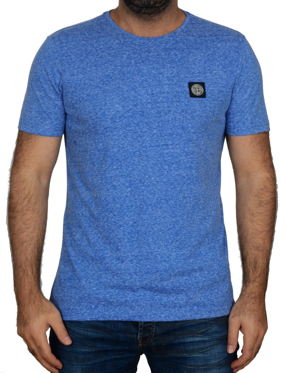 SIFIR YAKA-RAGULAR/SLİM FİT SAKS MAVİ