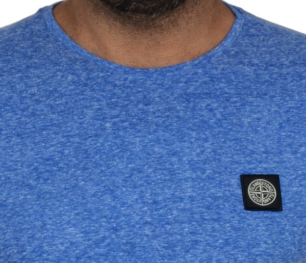 SIFIR YAKA-RAGULAR/SLİM FİT SAKS MAVİ