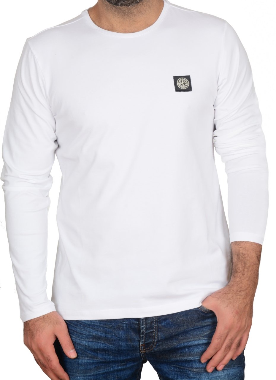 SIFIR YAKA-RAGULAR/SLİM FİT BEYAZ