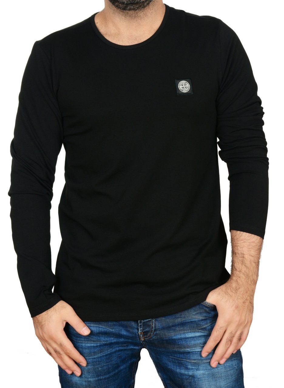 SIFIR YAKA-RAGULAR/SLİM FİT SİYAH