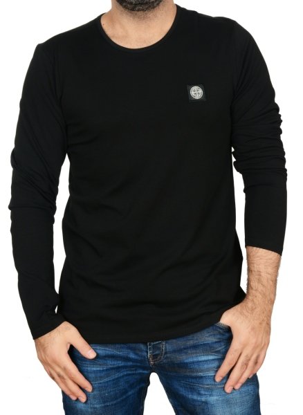 SIFIR YAKA-RAGULAR/SLİM FİT SİYAH