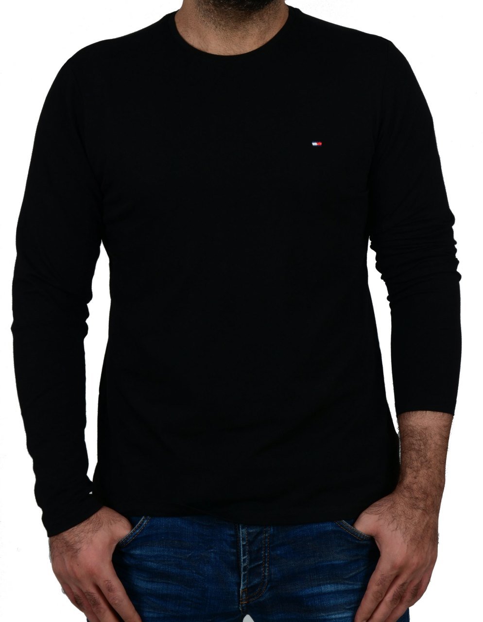 SIFIR YAKA-RAGULAR/SLİM FİT SİYAH