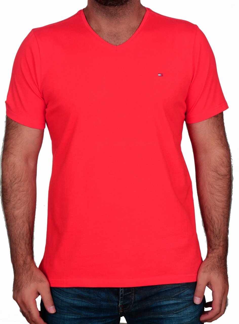 V YAKA-REGULAR/SLİM FİT NAR ÇİÇEĞİ