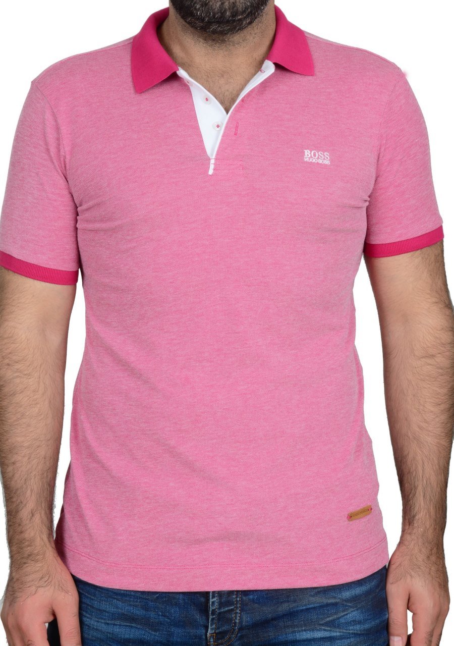 POLO YAKA -REGULAR/SLIM FIT - FUŞYA