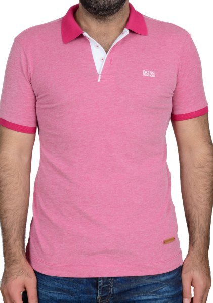 POLO YAKA -REGULAR/SLIM FIT - FUŞYA