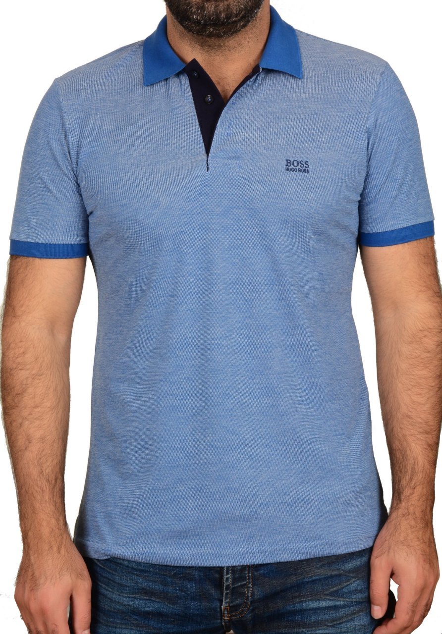 POLO YAKA -REGULAR/SLIM FIT - SAKS MAVİ
