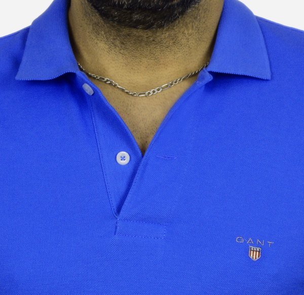 POLO YAKA - REGULAR/SLİM FİT - SAKS MAVİ