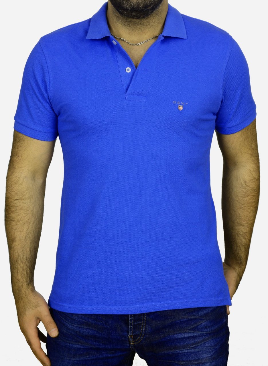 POLO YAKA - REGULAR/SLİM FİT - SAKS MAVİ