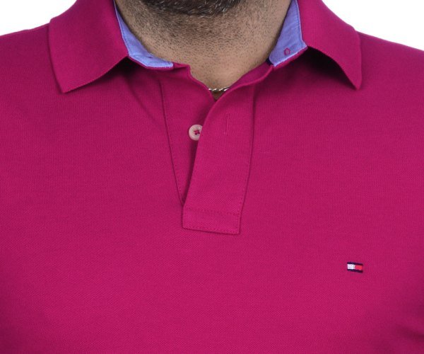 POLO YAKA -REGULAR/SLİM FİT - FUŞYA