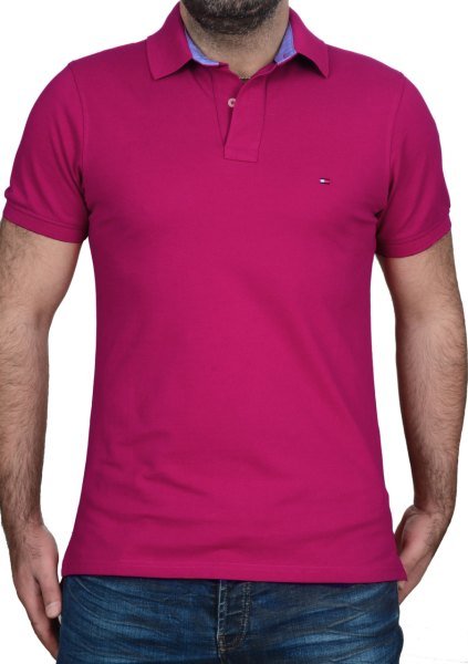 POLO YAKA -REGULAR/SLİM FİT - FUŞYA