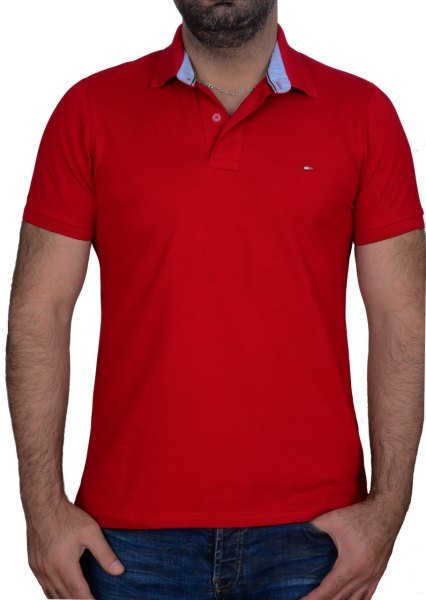 POLO YAKA -REGULAR/SLİM FİT - KIRMIZI