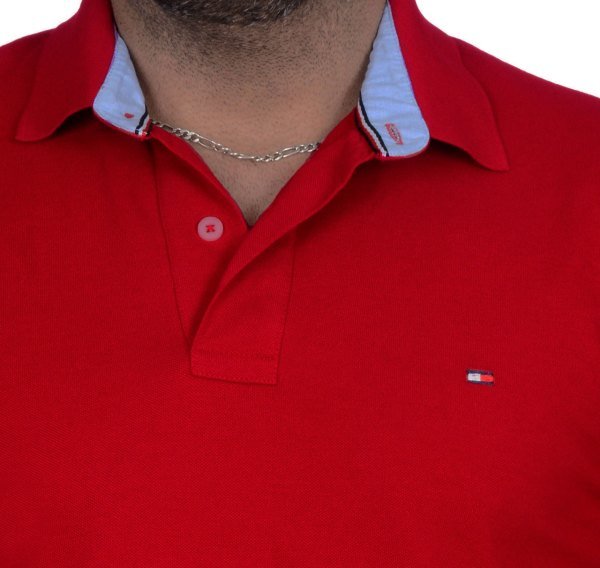 POLO YAKA -REGULAR/SLİM FİT - KIRMIZI