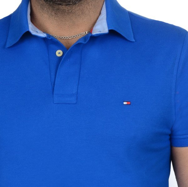 POLO YAKA -REGULAR/SLİM FİT - SAKS MAVİ